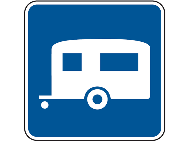 Historical Trailer camping sign (D9-3a)